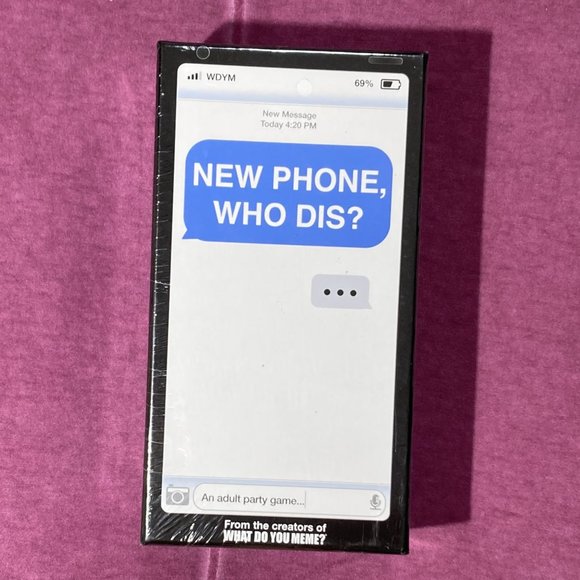 New Phone, Who Dis? Adult Party Game, New & Sealed - Picture 1 of 2